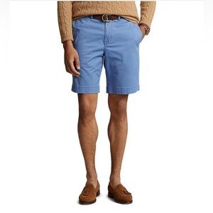 Men’s Polo Ralph Lauren 9” inseam shorts, Blue, Size 32, NWT, smoke-free home.